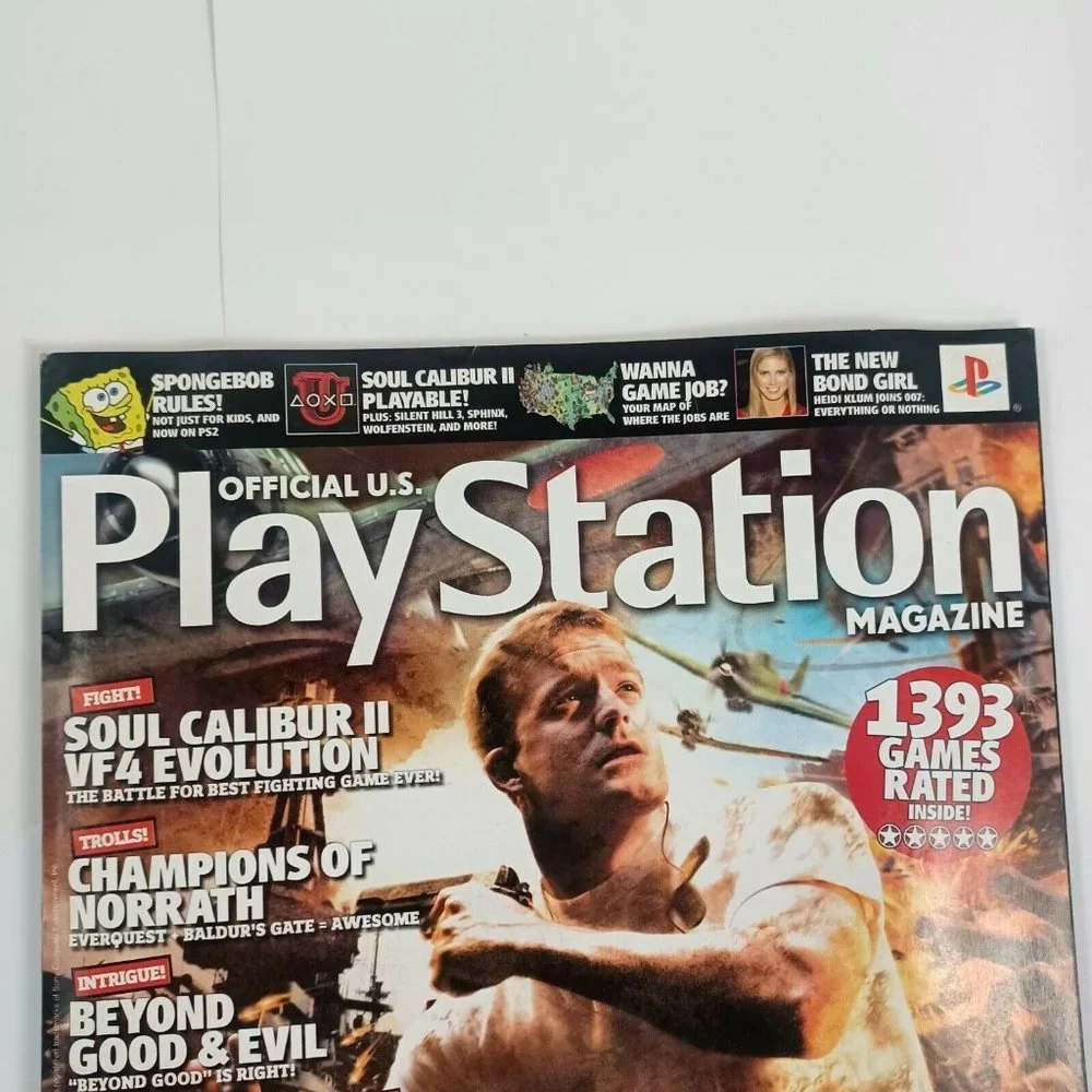 PlayStation Magazine Metal Of Honor 03' Issue 72 INCLUDES DEMO DISC *MINOR WEAR